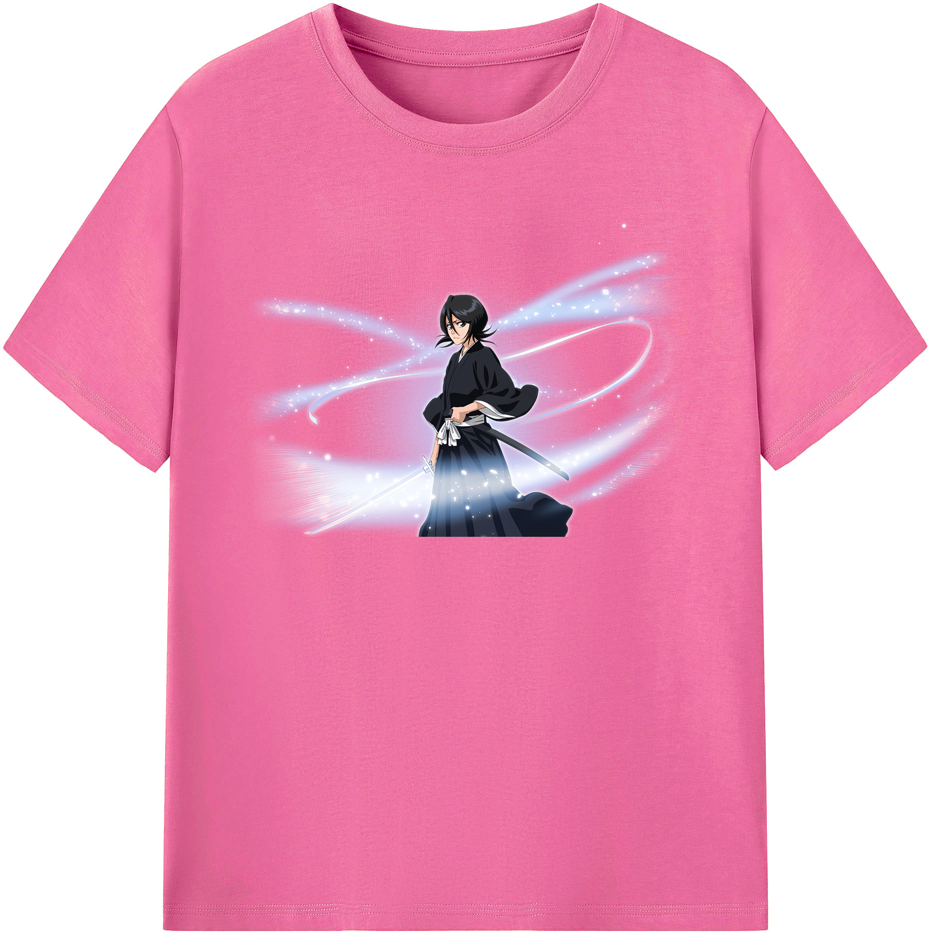 （画像用） ブリーチ 朽木ルキア BLEACH Kuchiki Rukia レディースカジュアルプリントTシャツ（綿100％）